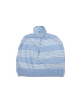 Knit Beanie Thin Stripe Blue