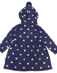 Polkadot Knit Dress Navy