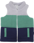 Padded Knit Vest Green