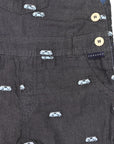 Kombi Van Embroidered Overalls Charcoal