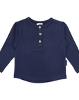 Henley Long Sleeve Tee Navy