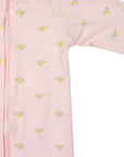 Unicorn Zip Long Sleeve Romper Light Pink