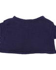 Crop Knit Cardigan Navy