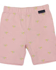 Unicorn Print Cotton Bike Short Dusty Pink