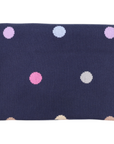 Polkadot Knit Blanket Navy