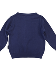 T-REX Embroidered Knit Sweater Navy