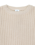 Textured Knit Sweater Beige