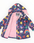 Spring Rainbow Raincoat Navy