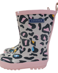 Leopard Print Gumboot Nimbus Cloud