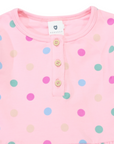 Polkadot Cotton Dress Pink