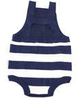 Knit Sunsuit Navy Stripe