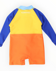 Colour Block Zip Rash Suit