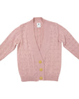 Polkadot Long Cardigan Pink