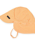 Cotton Legionnaires Sun Hat Orange Stripe