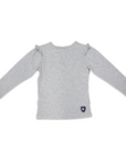 Snowflake Print Top Grey