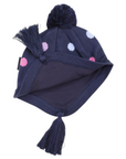 Polkadot Beanie Navy