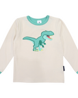 T-REX Applique Tee Beige