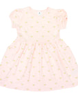 Unicorn Cotton Frill Dress Light Pink