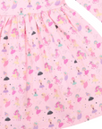 Dancing Unicorn Print Dress Pink