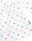Polkadot Cotton Dress Cream