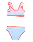 Pink Contrast Swim Crop Set Pink