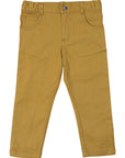 Stretch Twill Chino with Adjustable Waist Mustard