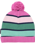 Green Striped Beanie