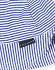 Cotton Legionnaires Sun Hat Deep Blue Stripe