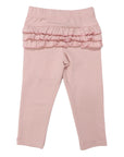 Frilled Legging Dusty Pink
