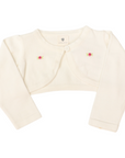 Knit Bolero with Rosettes
