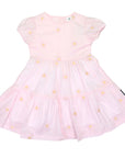 Flower Embroidered Dress Light Pink