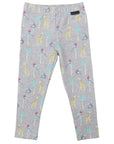 Safari Print Legging Grey Marle