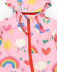 Spring Rainbow Rainsuit Pink