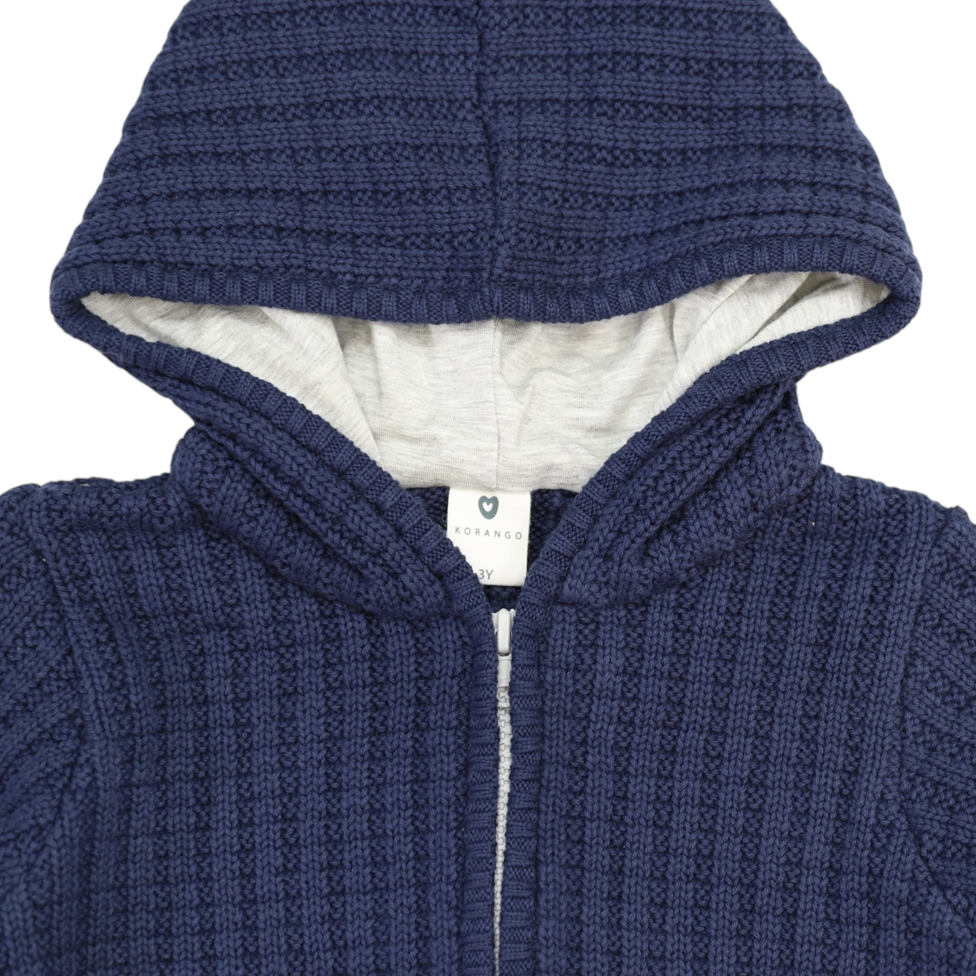 Navy Lined Knit Jacket
