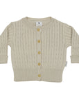 Cable Knit Cardigan Beige