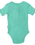 Cotton/Modal Henley Bodysuit Green