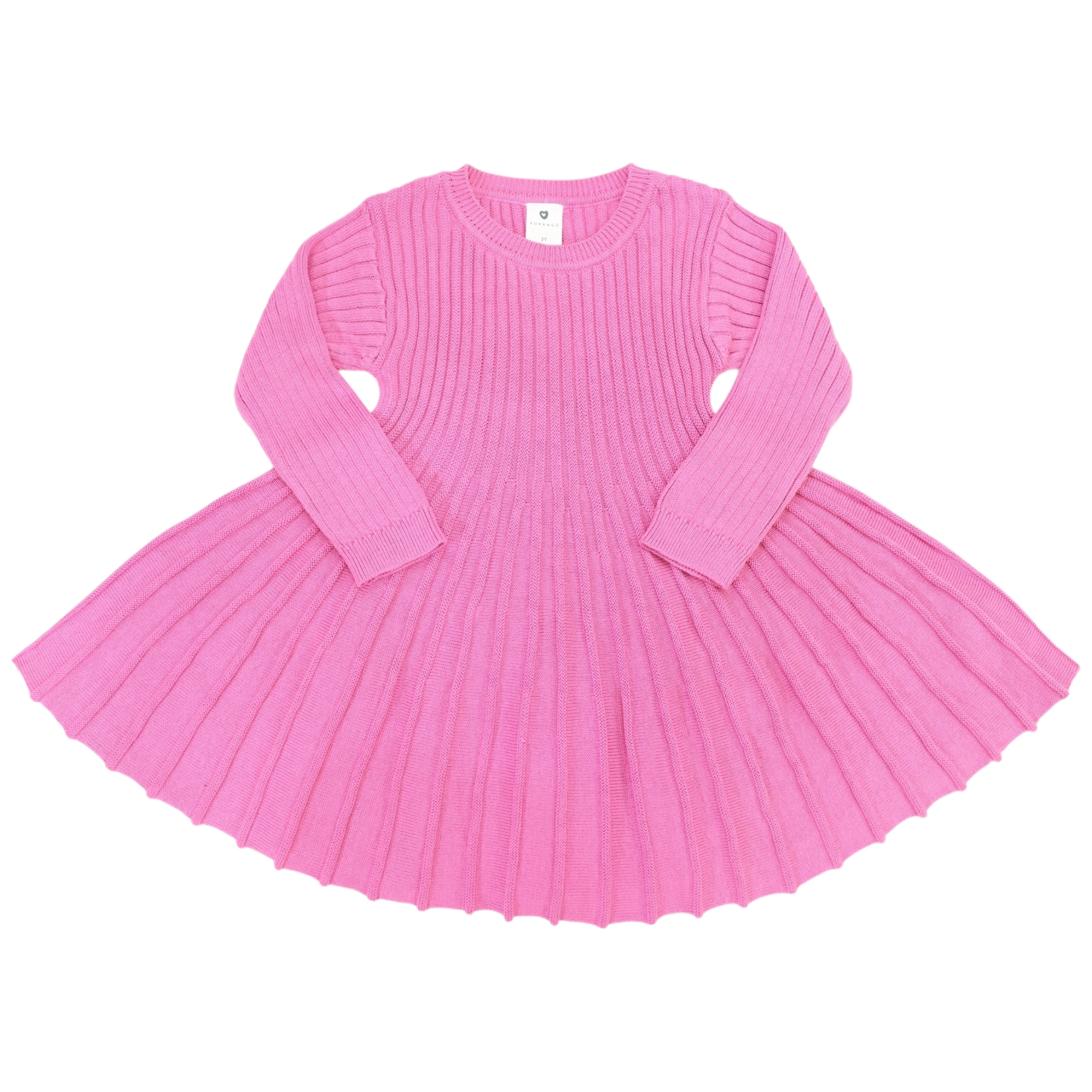Swing Knit Dress Hot Pink