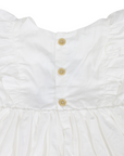 Cotton Lawn Frill Dress White