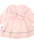 Long Sleeve Smocked Dress Pink