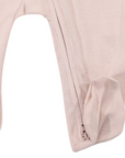 Cotton Modal Double Zip Romper Dusty Pink