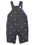 Kombi Van Embroidered Overalls Charcoal