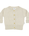 Cable Knit Cardigan Beige
