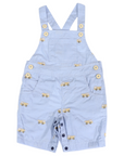 Embroidered Truck Chambray Overall Light