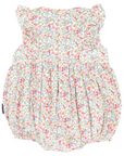 Floral Smocked Sunsuit Red Floral