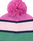 Green Striped Beanie