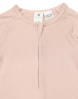 Cotton Modal Double Zip Romper Dusty Pink