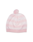 Knit Beanie Thin Stripe Pink