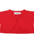 Crop Knit Cardigan Red