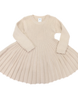 Swing Knit Dress Beige