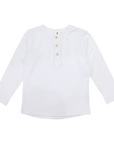 Essential Henley Tee White
